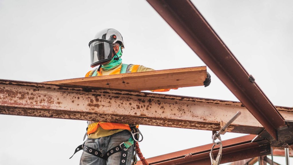 Man working at Beall Investment Project